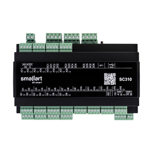 Contrôleur programmable Smallart SC310 avec écran 16UI, 6DI, PT1000, 4-20mA, 0-10V, 8AO-8DI-60, Modbus RTU/TCP-IP, BACnet, RS485, 38 entrées/sorties - Product Image 1