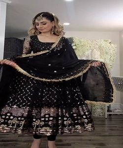 Stitched Formal Boutique Modest Blouses <b>Shirts</b> <b>Black</b> Lawn Suit - Product Image 5