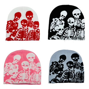 Unisex Custom Winter <b>Warm</b> Knitted Beanie <b>Hat</b> with New Fashion Embroidery Plain Beanie for Travel - Product Image 1