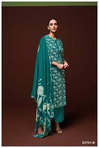 Algodón Premium Impreso Salwar Kameez con colección de trabajo hecho a mano ideal para colección de fiesta Disponible a precio mayorista - Product Image 4