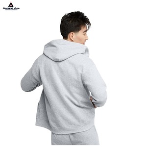 OEM sang trọng dây kéo hoodie 100% cotton 500gsm pháp Terry Heavyweight đồng bằng nén lên người đàn ông Boxy cắt Hoodies tùy chỉnh in ấn - Product Image 3