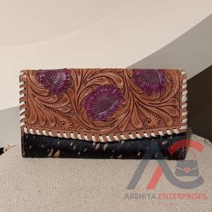 กระเป๋าสตางค์หนังวัวเมทัลลิกแท้มาใหม่, กระเป๋าคลัทช์ของผู้หญิงกระเป๋าคลัทช์ใช้งานได้หลากหลาย - Product Image 2