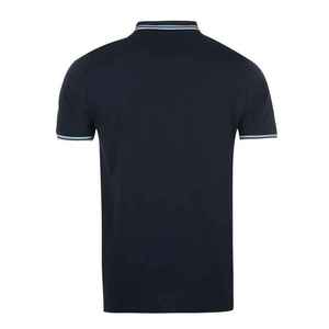 เสื้อโปโลสำหรับผู้ชายเสื้อคอตตอน100% ถักแบบทึบระบายอากาศได้ดีสไตล์สตรีทสูงกำหนดเอง - Product Image 5