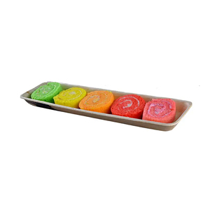 Assiettes à sushi rectangulaires en feuille de palmier de qualité supérieure Assiettes biodégradables naturelles pour la livraison de nourriture et les fêtes - Product Image 2