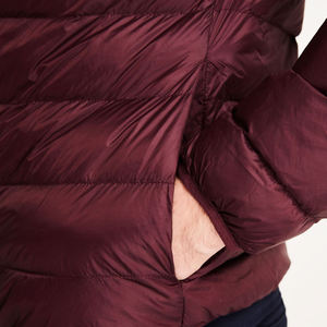 Chaqueta acolchada de color sólido más vendida para hombres Servicios OEM Chaquetas de burbujas de ropa informal con cremallera completa para hombres - Product Image 3