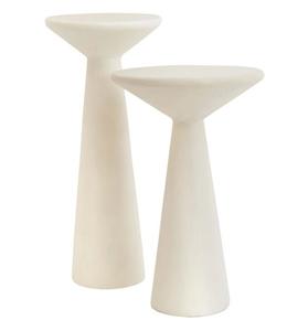 Prix le plus bas nouvelle forme marbre blanc bougeoir support de pilier forme personnalisée chauffe-plat bougeoir à prix compétitif - Product Image 1