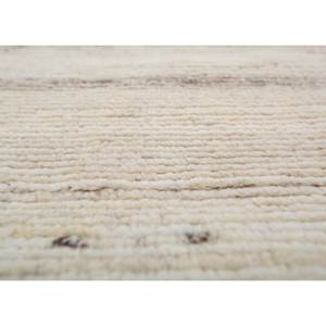 Tapis en laine afghane noué à la main, motif géométrique rectangulaire, style Tabriz, 9x12, couleur ivoire, pour entrée, couloir, usage domestique - Re-1452 - Product Image 3