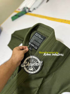 Venta al por mayor 100% algodón perla onda 450 GSM con parches Jiu Jitsu brasileño bordado personalizado BJJ Gi para profesionales - Product Image 6