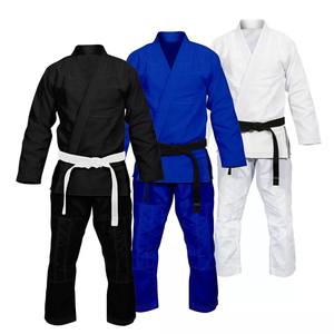 Conjuntos de uniformes BJJ personalizables, venta al por mayor, tela de algodón transpirable de alta calidad Jiu Jitsu Gi para entrenamiento y competición Unisex - Product Image 2