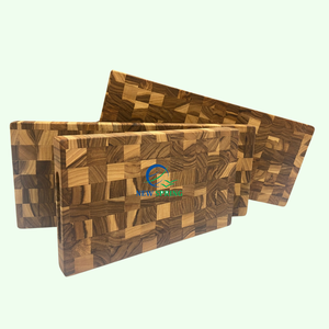 Planche à découper durable et antibactérienne en bois de teck conçue sur mesure de haute qualité Logo personnalisé écologique efficace pour hacher - Product Image 1