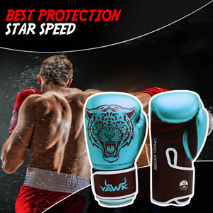 ถุงมือชกมวยหนัง PU แฟชั่นใหม่สำหรับฝึกซ้อม / ถุงมือชกมวยแบบกำหนดเองสำหรับกระสอบทราย - Product Image 2