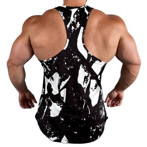 New Summer Design Men Fashion Sublimation Tank Top Casual Sportswear Longline Loose Fit Printed Top Sleeveless Side Off Cut - Product Image 3