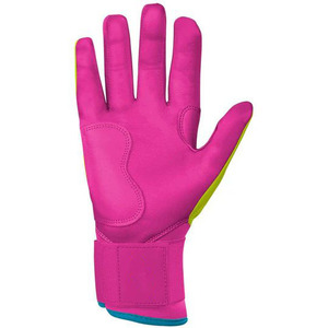 Gants de frappe de baseball en cuir véritable imperméables, design personnalisé, qualité professionnelle, avec sangle de poignet réglable - Product Image 3