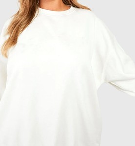 Sweat-shirts à capuche et pulls à col rond en molleton de coton surdimensionnés pour femmes, vêtements streetwear - Product Image 3