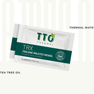 Toallitas Antitranspirantes de Larga Duración TTO TRX, Caja de 24 Unidades, Control del Olor a Sudor, Aceite de Árbol de Té, Cloruro de Aluminio, Cuidado de Manos, Pies y Axilas - Product Image 1