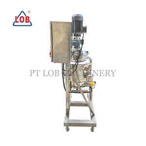 Stainless Steel Vacuum Emulsification Tank with Heating/<b>Cooling</b> <b>Jacket</b> for Cosmetic Emulsions - Product Image 3