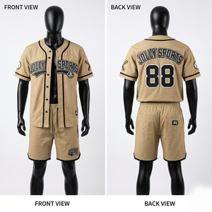 Ensemble short et maillot de baseball pour homme, 180 GSM, polyester premium respirant, impression par sublimation marron, logo personnalisé, ensemble short pour homme. - Product Image 5