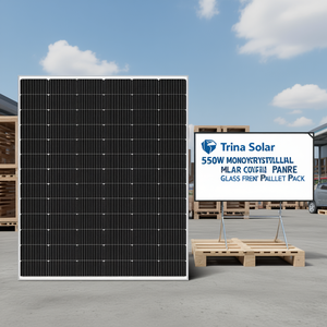 Panel Solar Monocristalino Bifacial Trina Solar de 550W con Cubierta Frontal de Vidrio, Paquete en Palé - Product Image 3