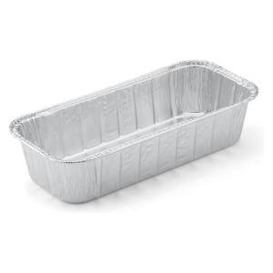 Lot de 10 plateaux jetables Weber 6498 28x12.7x6.3cm en aluminium de qualité supérieure, faciles à utiliser et à jeter - Product Image 1