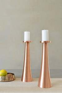 AK Brass Metal Decorative Golden Plated Geometric <b>Tealight</b> Candle Holder Set For Christmas Decoration Lighting - Product Image 4