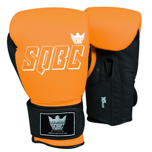 ถุงมือมวยสีดำผลิตจากหนังโลโก้ได้ตามต้องการ - Product Image 3