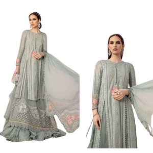 CHIFFON MUJER VESTIDO FIESTA CINTURA TRADICIONAL VESTIDO DE FIESTA NUEVO 2025 DISEÑO PAKISTANI/INDIO/AFGHANI SHALWAR KAMEEZ NUEVO ESTILO VESTIDO - Product Image 1