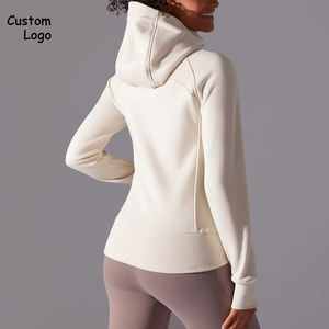 Sudadera con Capucha de Manga Larga para Mujer EMAS SPORTS, Cierre Completo, Ajustada, de Forro Polar, para Invierno, con Bolsillo, Cortavientos y Transpirable - Product Image 2