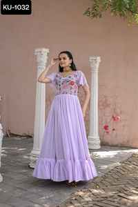 Vestido de fiesta de estilo indio, vestido de fiesta de lujo, bordado trabajado con precio bajo, vestido indio de trabajo de bordado de diseñador pesado - Product Image 4