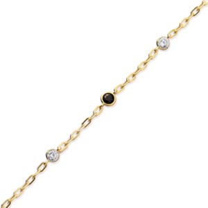Tiny Design CZ Stone Turkish Silver <b>Rose</b> <b>Gold</b> Plated Charm Bracelet Turkish Wholesale Handmade Trendy Style 925 Sterling Silver - Product Image 2