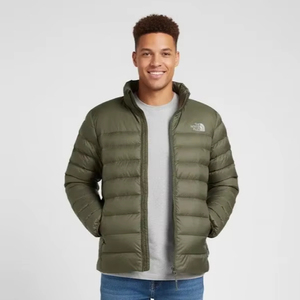 Chaqueta Acolchada de Primera Calidad para Hombre North Face, Color Oliva, para Invierno, Mantiene el Calor, con Diseño de Logotipo Bordado - Product Image 1