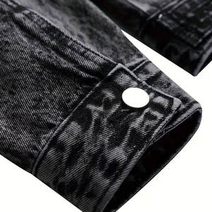 Chaquetas vaqueras lavadas con ácido para mujer, ropa de invierno a la moda para hombre, precio al por mayor - Product Image 4