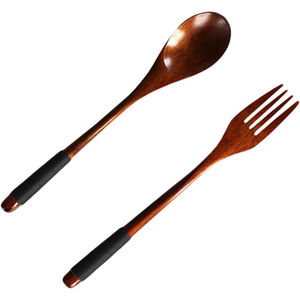 Cuillère et fourchette en bois fabricant de couverts en vrac de l'Inde Design tendance couverts en bois faits à la main décor à la maison haut élégant - Product Image 1