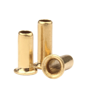 Rivet mâle-femelle en laiton creux à double encoche personnalisé - Product Image 1
