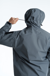 Vestes pour hommes Logo personnalisé Coupe-vent Imperméable Fermeture éclair à capuche Vestes de randonnée en plein air Veste coupe-vent pour hommes en vente 2025 - Product Image 3