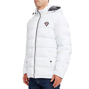Custom Color Custom Logo Men's Winter Streetwear Style <b>Waterproof</b> Windproof Nylon Puffer <b>Jacket</b> <b>Thin</b> Stand Collar Front Zip High - Product Image 2