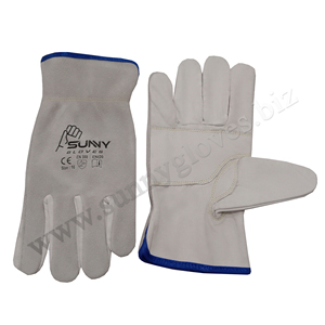 Cheap Goatskin Leather Work <b>Gloves</b> Driving Construction Industrial Mining Safety Working <b>Glove</b> for Men - Product Image 3