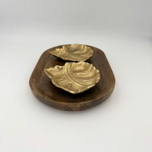 Cuencos Rústicos Hechos a Mano de Aluminio para Frutos Secos con Bandeja de Madera para Regalo de Boda, para Comedor y Sala de Estar - Product Image 5