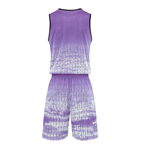 Uniforme de basket-ball pour hommes à manches courtes de haute qualité, dernière mode, léger et confortable, avec un ajustement réglable - Product Image 3