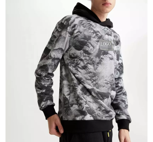 Sudadera con Capucha para Hombre, Diseño Personalizado con Estampado de Camuflaje Sublimado, Tejido Orgánico Transpirable, Corte Regular, Gruesa, para Invierno, 340g - Product Image 1