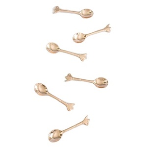 Couverts à poignée en fil torsadé décoratif de couleur argent cuillère de mariage d'Inde ustensiles de cuisine accessoires de table pour la maison - Product Image 2