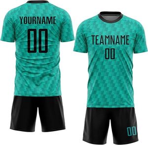 Sublimación personalizada más uniformes de fútbol de gran tamaño conjuntos de camisetas de equipo de fútbol para hombres con bordado - Product Image 4