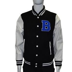 Chaquetas universitarias de béisbol de alta calidad | prendas de vestir exteriores con logotipo personalizado Letterman Bomber | Chaqueta de béisbol universitaria para hombres - Product Image 1