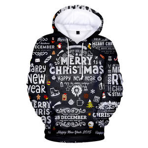 Feliz Navidad 2025 sudaderas con capucha Impresión de transferencia de calor sudaderas con capucha de Navidad listas para presionar para sudaderas con capucha de Navidad Flecee - Product Image 6