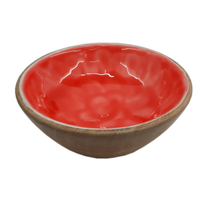 <b>Tabletop</b> Kitchenware Premium Decorative Wooden Round Shape Fruit Bowl for Salad Bowl Home & Hotels Food Serving Bowls - Product Image 3