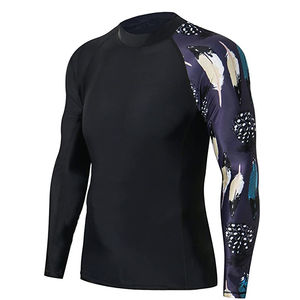 Vêtements de sport anti-éruptions cutanées à manches longues pour hommes, chemise de compression personnalisée sublimée, technologie de sublimation complète, vente en gros, prix bon marché - Product Image 1