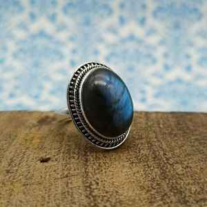 Anillo grueso de piedras preciosas de labradorita de Plata de Ley 925 de Fabricante Mayorista de piedra a precio de fábrica tienda en línea - Product Image 2