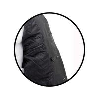 Manteaux de pois en cuir respirant de qualité supérieure à la mode pour hommes en vrac avec col montant épaule décorative à bas prix