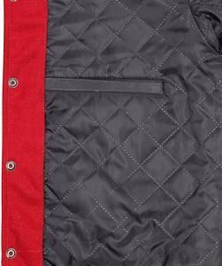 Veste universitaire pour homme à logo personnalisé, vente chaude, hiver, mélange de laine, manches en cuir, boutons sur le devant, veste de baseball universitaire, approvisionnement OEM - Product Image 4