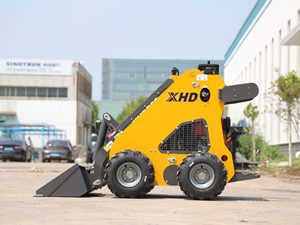 Skid Steer Loader Orange Wheel Loader Compact Construction Equipment - Product Image 4
