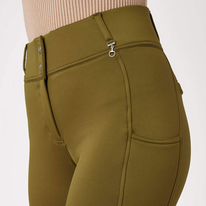 Jodhpurs ecuestres elegantes hechos a mano con silueta delgada tela elástica transpirable paneles de agarre seguro comodidad de conducción a la venta - Product Image 4